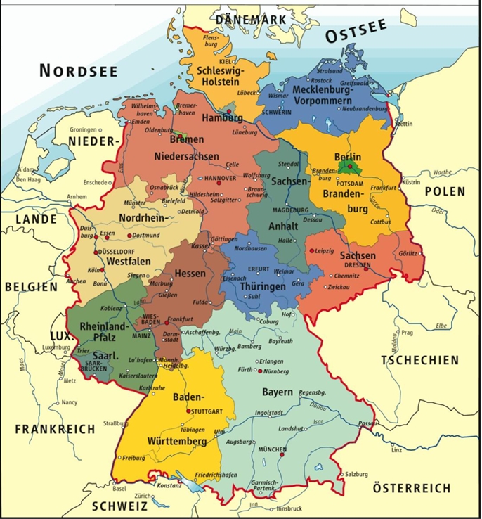 Deutsch In Frankreich Karte